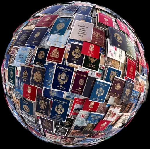 globe from passports