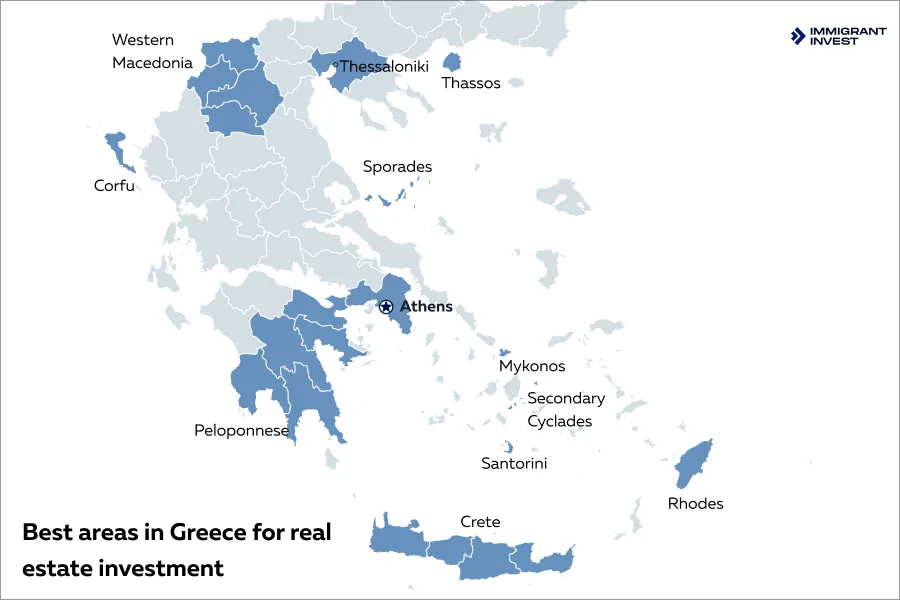 Best locations for property investment in Greece