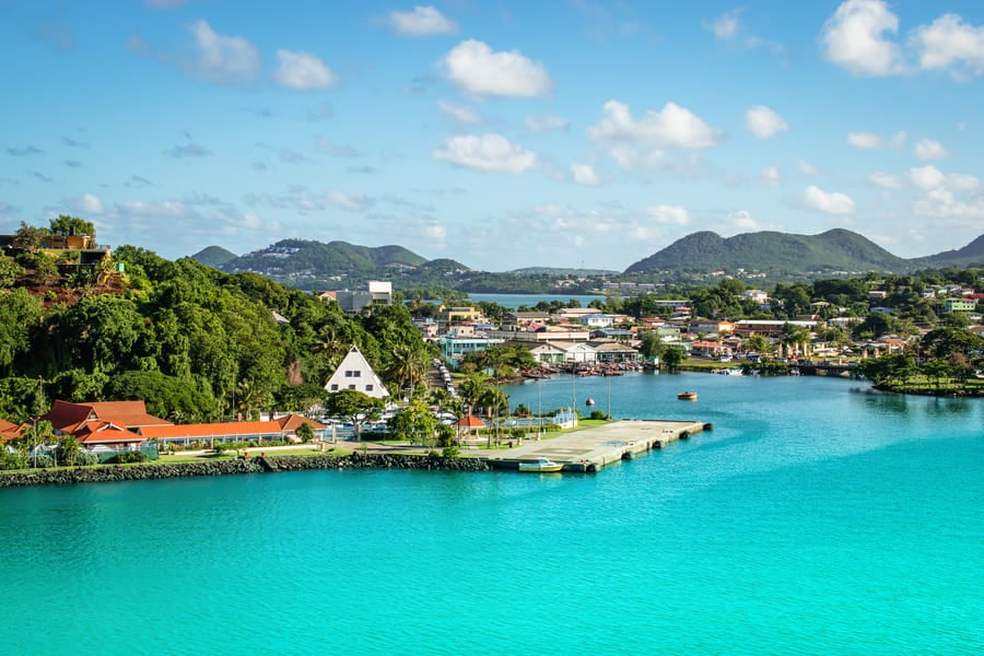 St Lucia citizenship by investment | Cruise port in Castries